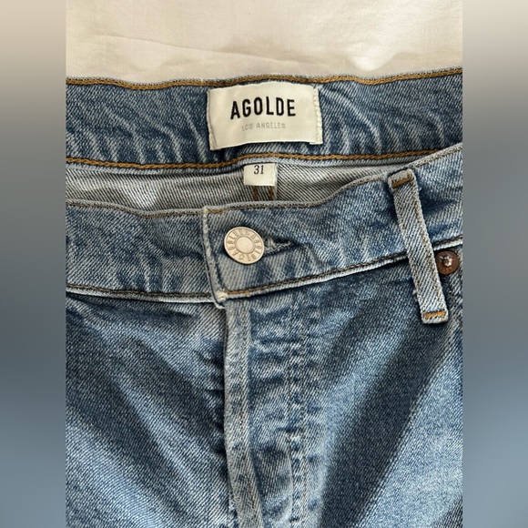 Agolde Riley High Rise Straight Crop Jeans. - Picture 5 of 11